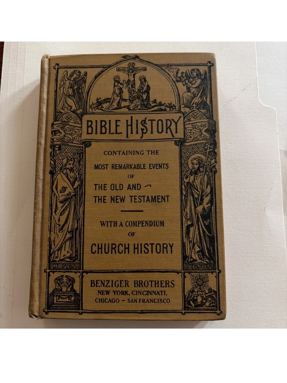 1936 Bible History Richard Gilmour MISBOUND RARE VINTAGE COLLECTOR Excellent Con